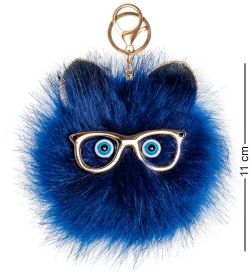 ЯЛ-13-41/ 2 Брелок «Котенок-пушистик» темно-синий