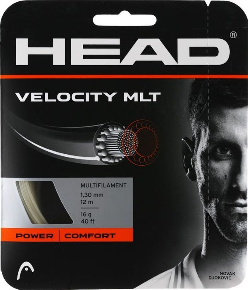 Теннисные струны Head Velocity MLT (12 m) - натуральные