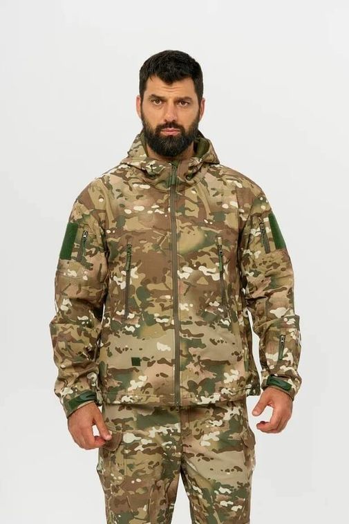 Костюм тактический утепленный Softshell Мультикам -softshell-multikam