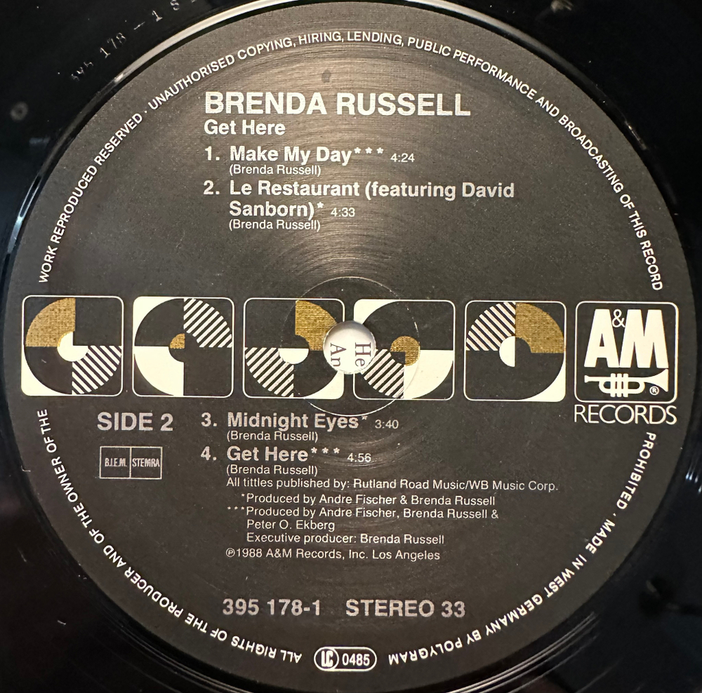 Brenda Russell- Get Here (Германия 1988г.)