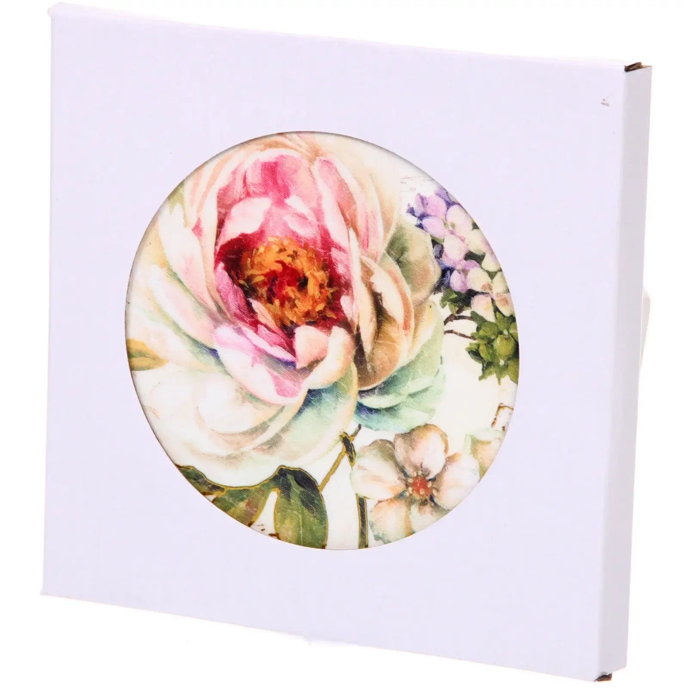 Подставка керамическая 16 см «Розовый букет»