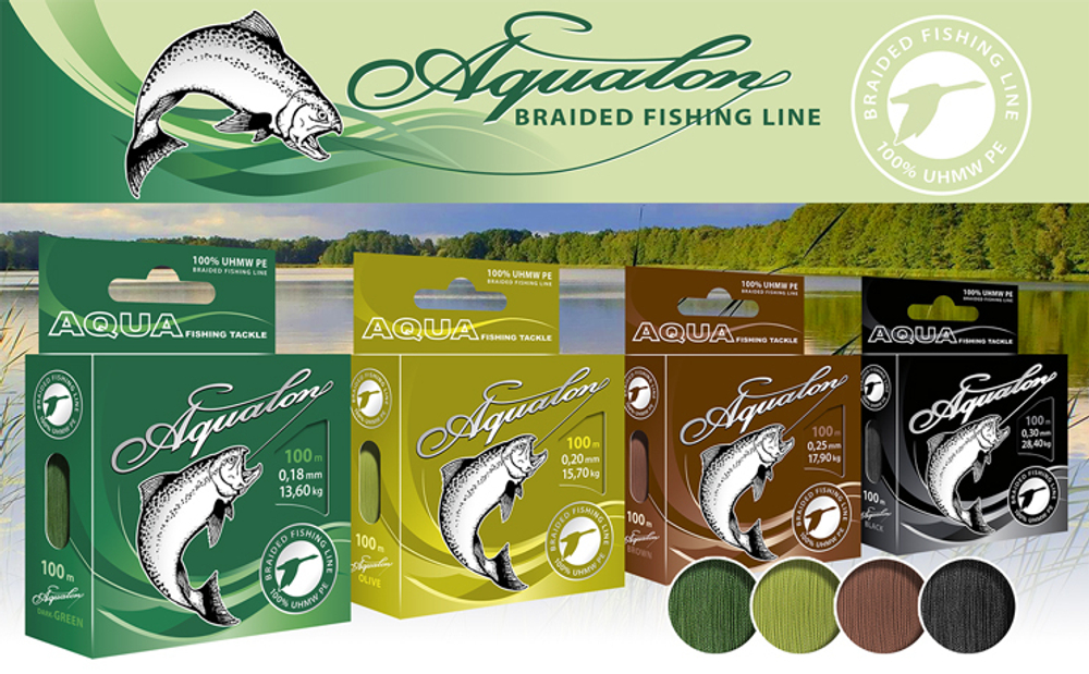 Плетеный шнур рыболовный lon Dark-Green 0,30mm 100m