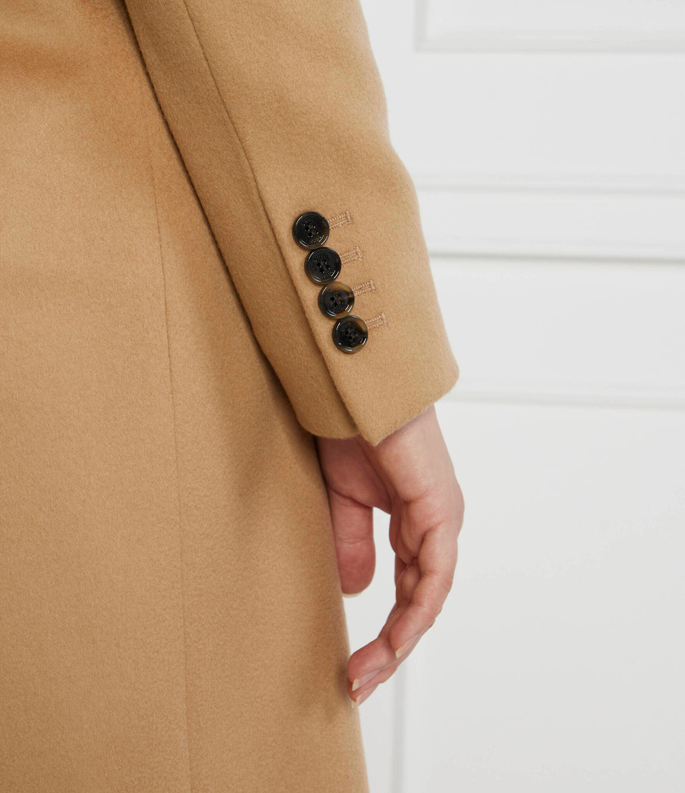 Хлопковое пальто BOSS BLACK - коричневый(50501019)