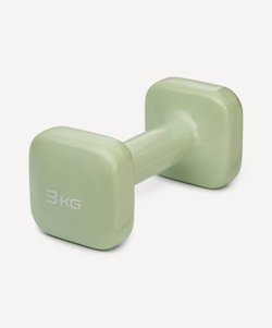 Гантель виниловая DB-106 3 кг, оливковый