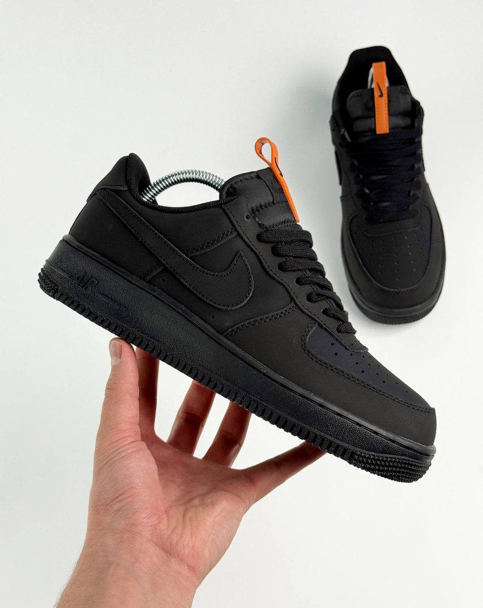 Кроссовки Nike Air Force 1 Low с мехом #B88 (черн.)