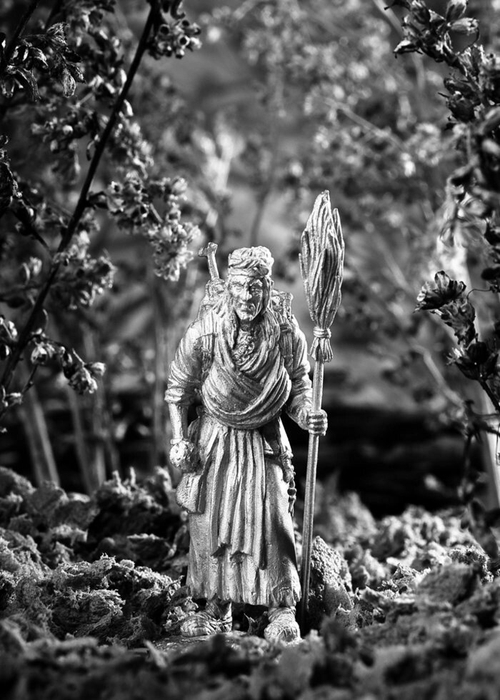 Оловянная фигурка Баба Яга