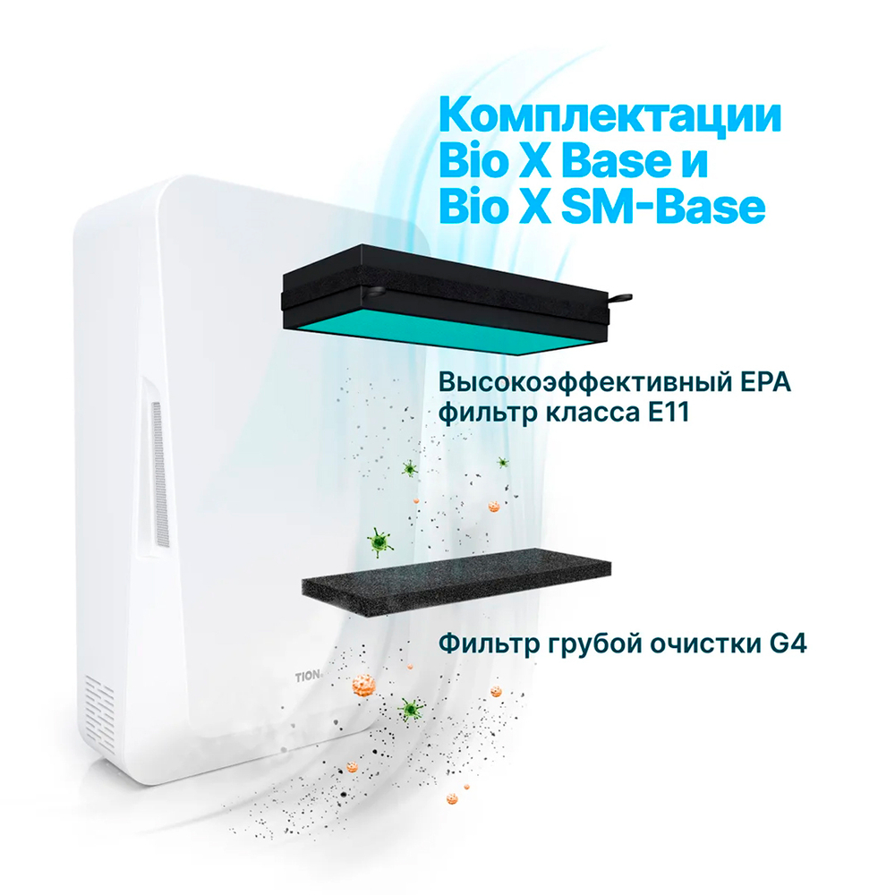 Бризер TION Bio X Base, приточный очиститель воздуха