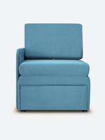 Кресло-кровать "Миник" с правым подлокотником, под правую руку, велюр Candy Blue