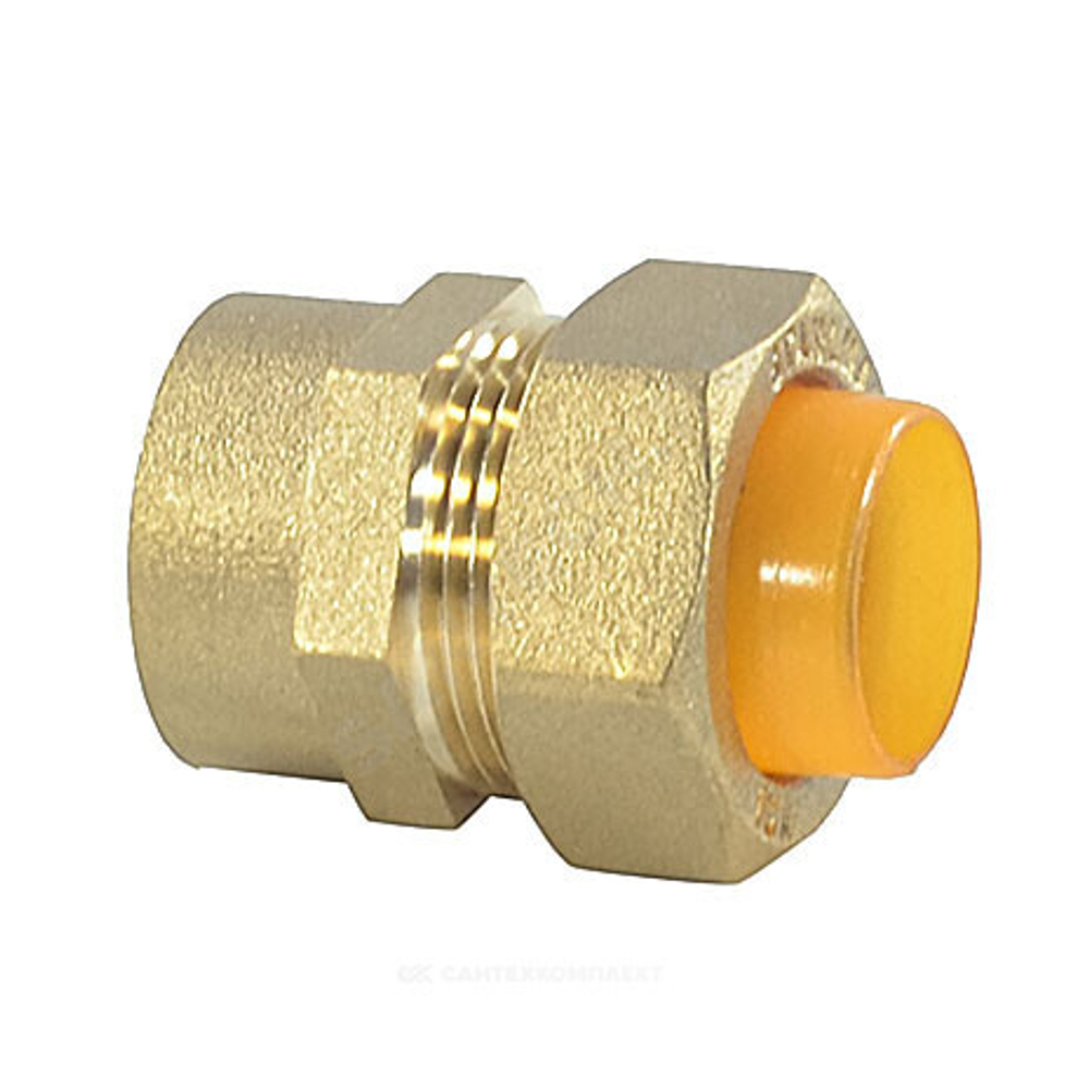 Муфта латунь 15Aх1/2" обжим/ВР для газоснабжения STAHLMANN SSFG1501/2BGZ