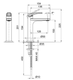 Смеситель для раковины Fantini Lissoni, хром 26 02 B004WF