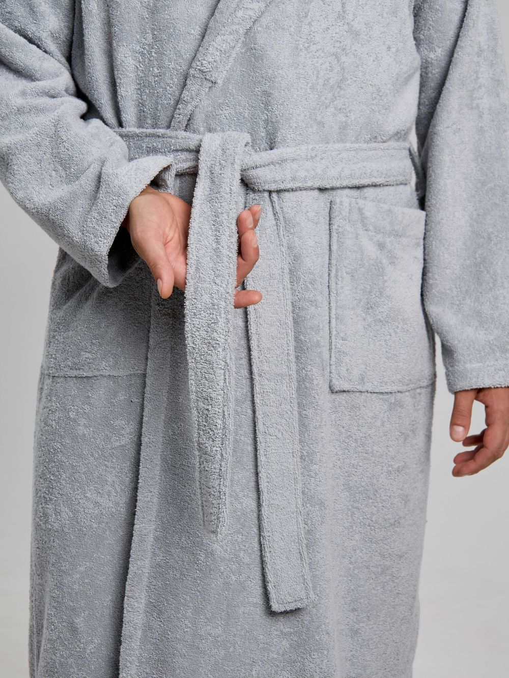 Халат мужской Комфорт-4 Виотекс СВЕТЛО-СЕРЫЙ