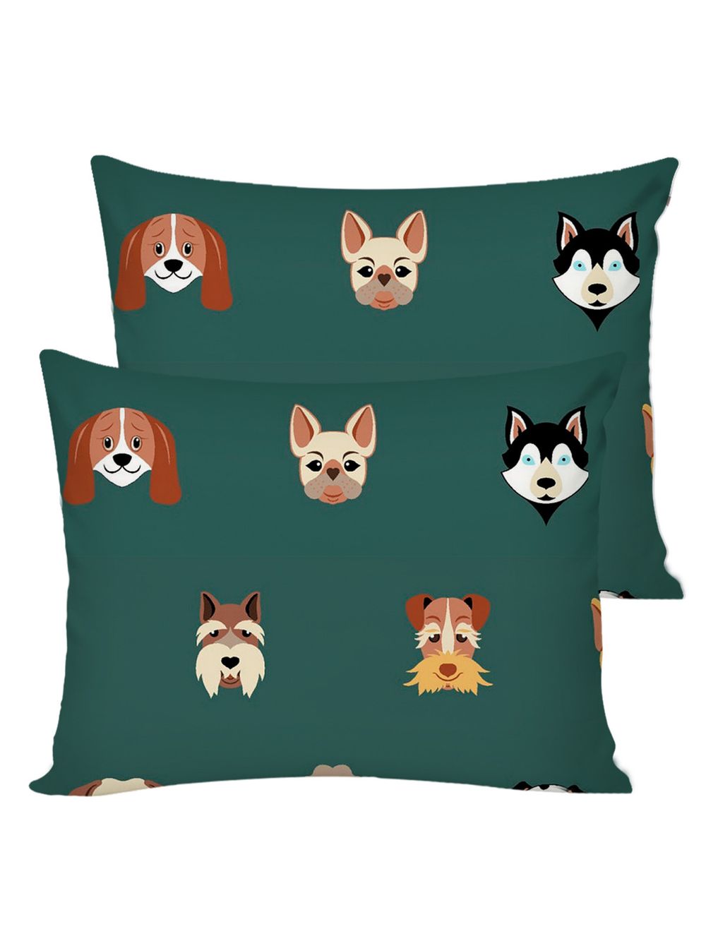 Постельное белье перкаль Сказка "Dogs " 2-спальное Наволочка 50х70 см 2 шт Простынь на резинке 160x200 см Пододеяльник 175x215 см