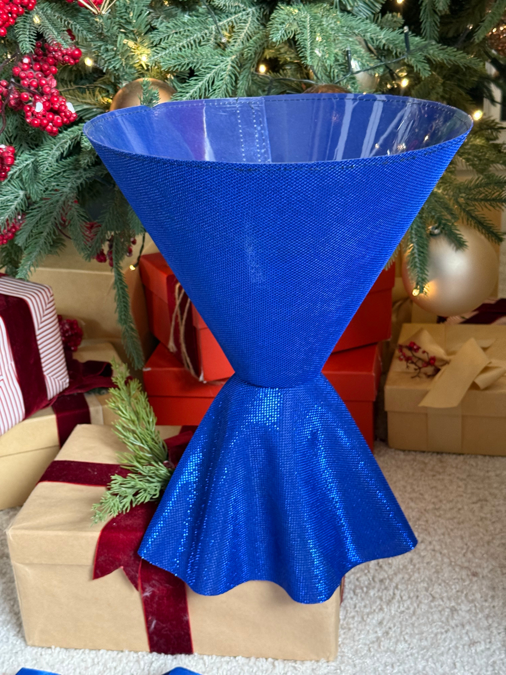 Платье Мерцание (круг). Цвет:Синий.