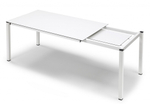 Стол ламинированный раздвижной Scab Design Pranzo Extendable, белый