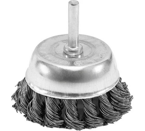 Щетка-крацовка чаша 75мм со шпилькой Победит