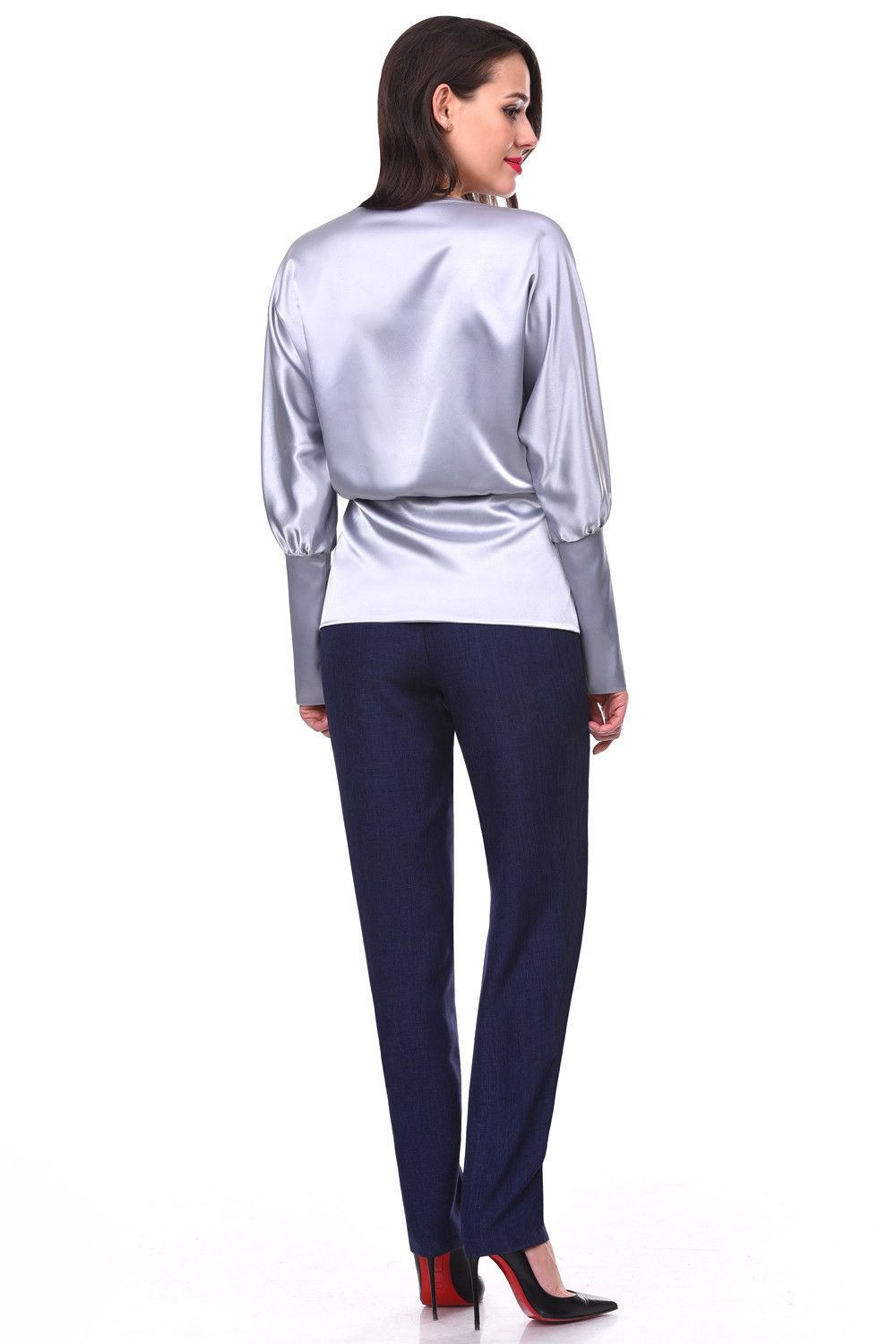 Блузка БР-Диамантэ, сильвер (Акция)