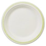 Одноразовые тарелки диаметр 170 мм, КОМПЛЕКТ 50 шт., ECO картон, CHINET GoodToGo, холодное/горячее, HUHTAMAKI,00920