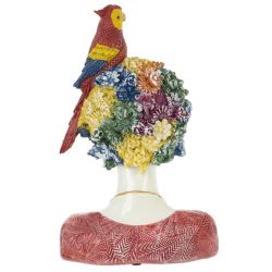 GAEM Фигурка декоративная "Девушка с попугаем", L18 W13 H28 см