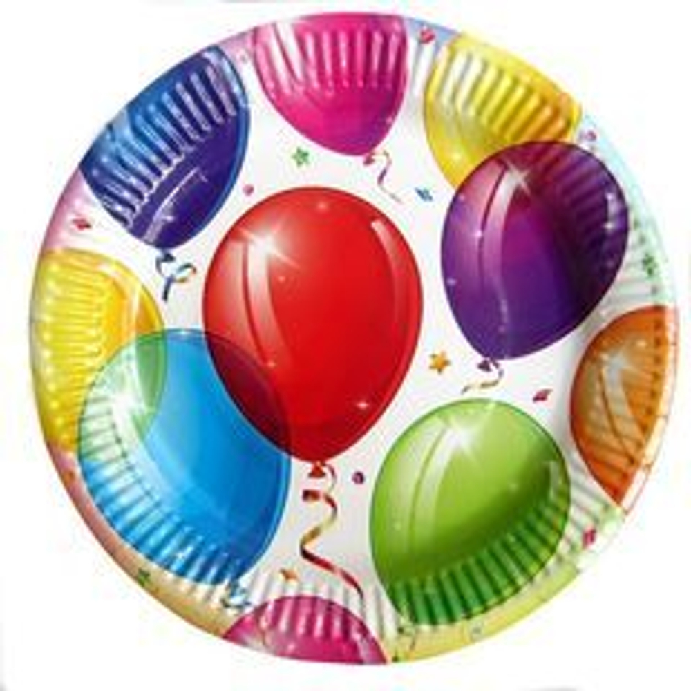 Тарелки "Яркие шары" 18 см. 6 шт.