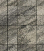 Гранитные тротуарные плиты КВАДРАТ - А.2.К.4 Листопад гранит Антрацит