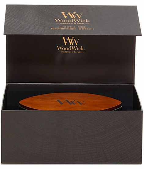 У камина, свеча эллипс в подарочной коробке, WoodWick