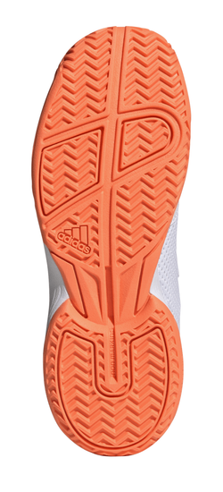 Детские теннисные кроссовки Adidas Courtflash K - lucid orange/cyber metallic/cloud white