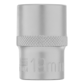 Головка торцевая, 19 мм, шестигранная, CrV, под квадрат 1/2 Stels 13830