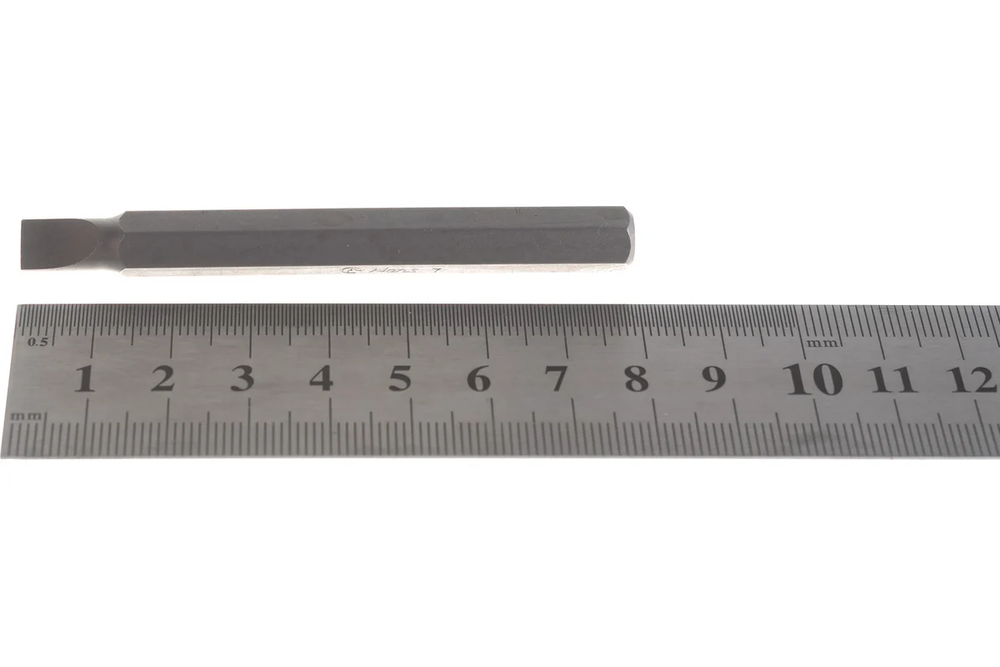 Бита для шуруповерта шлицевая длинная, 012-8M07, Hans