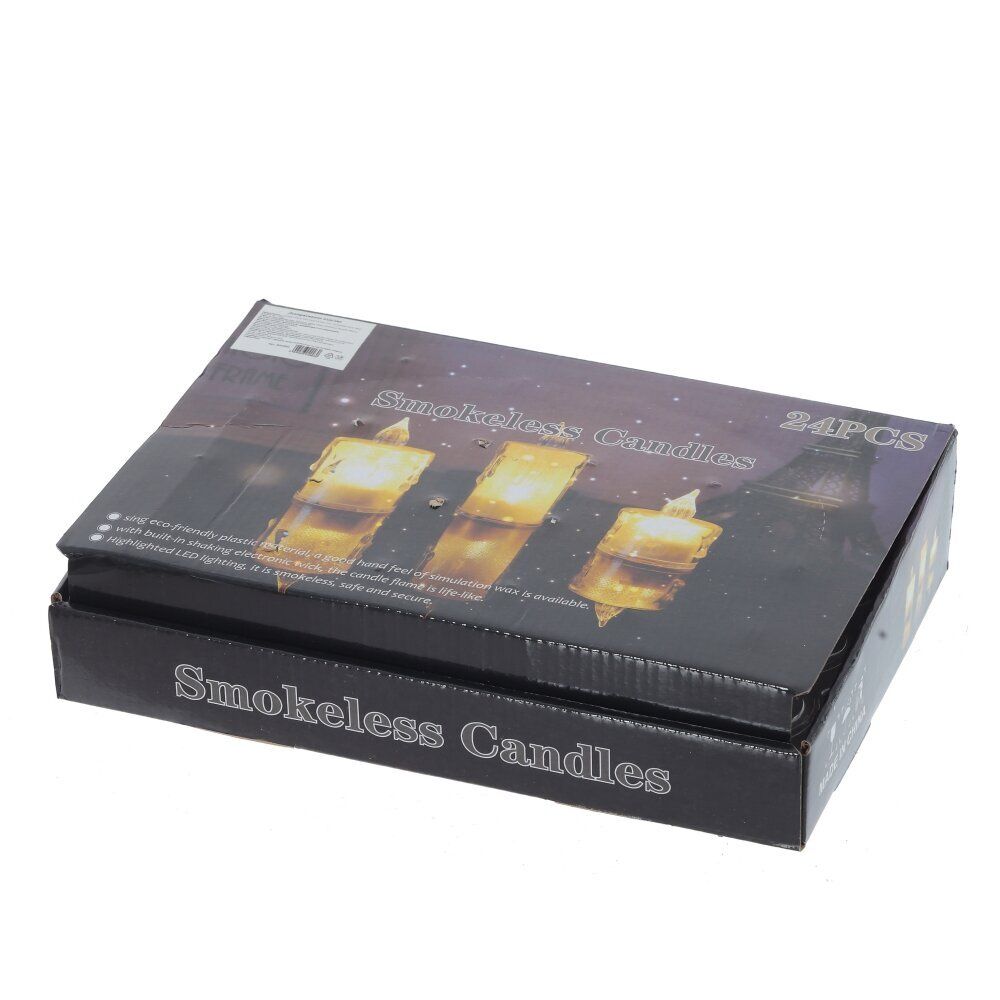 GAEM Изделие декоративное "Свеча" (подсветка, 3xLR54) (блок 24шт), L3,5 W3,5 H5 см