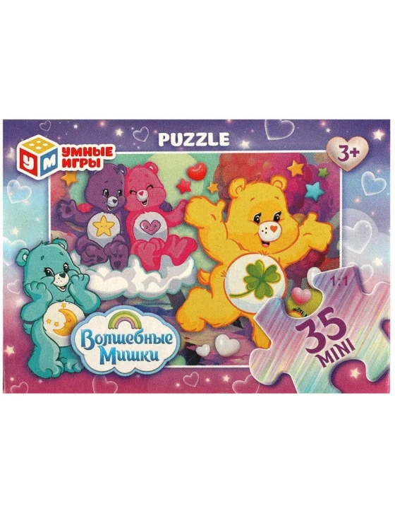 Пазл для детей 3 4 лет Волшебные мишки 35 элементов