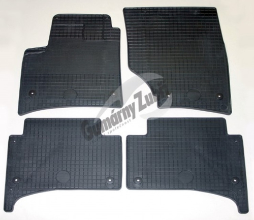 Коврики салона Gumarny Zubri для Volkswagen Touareg 2002-2010/Porsche Cayenne 2002-2010 под овальные фиксаторые фиксаторы. Артикул ST 32-00280