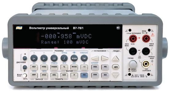 B7-78/1, B7-78/2, B7-78/3, Вольтметры универсальные, № в ГРСИ РФ - 69742-17