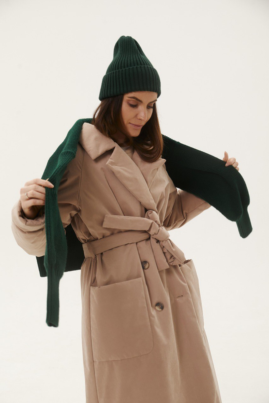 Плащ-пуховик