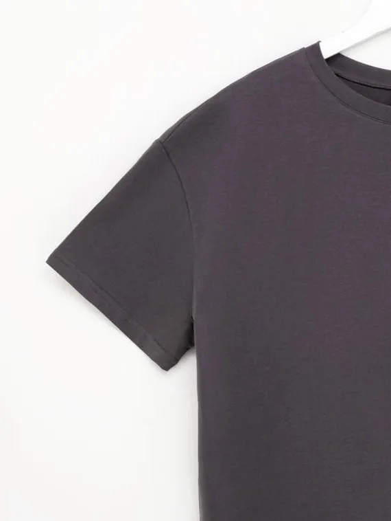 Футболка женская MINAKU: Оversize, цвет графитовый, р-р 44