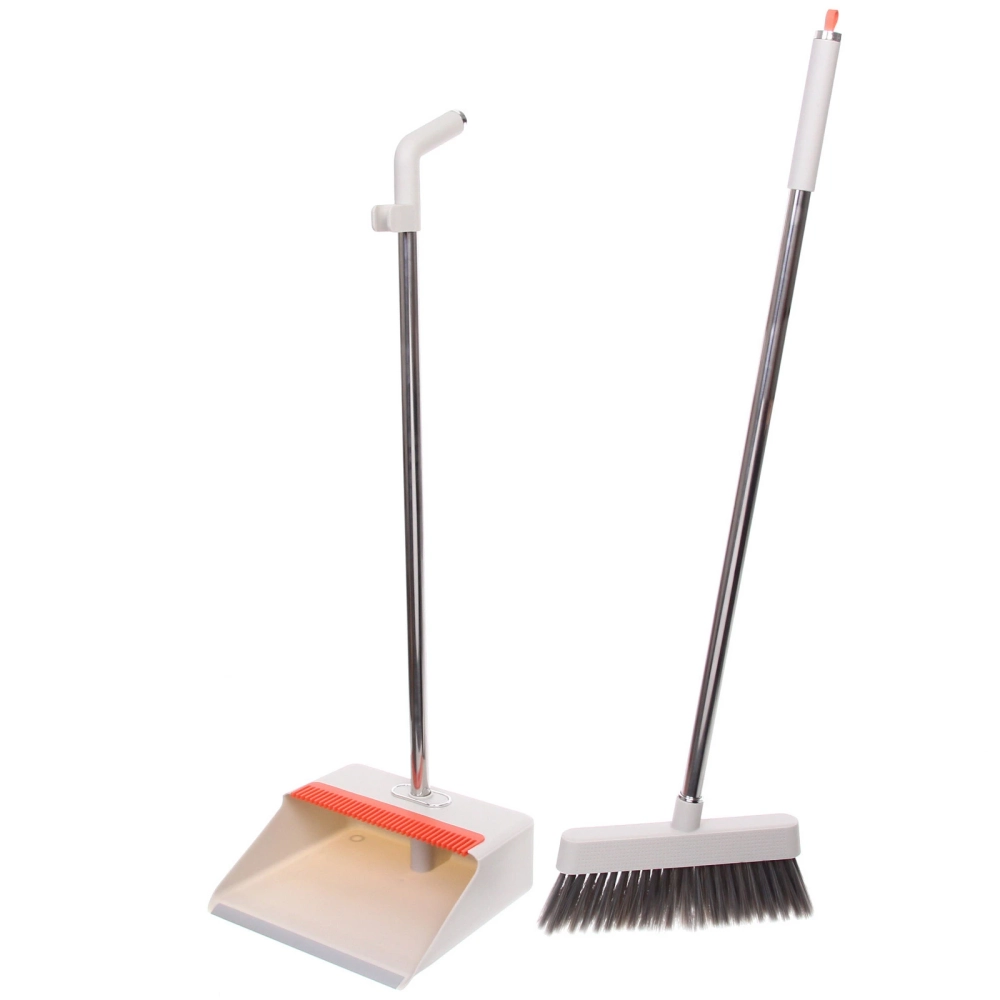 Набор для уборки, щетка для пола с совком «Люкс» белый 1130