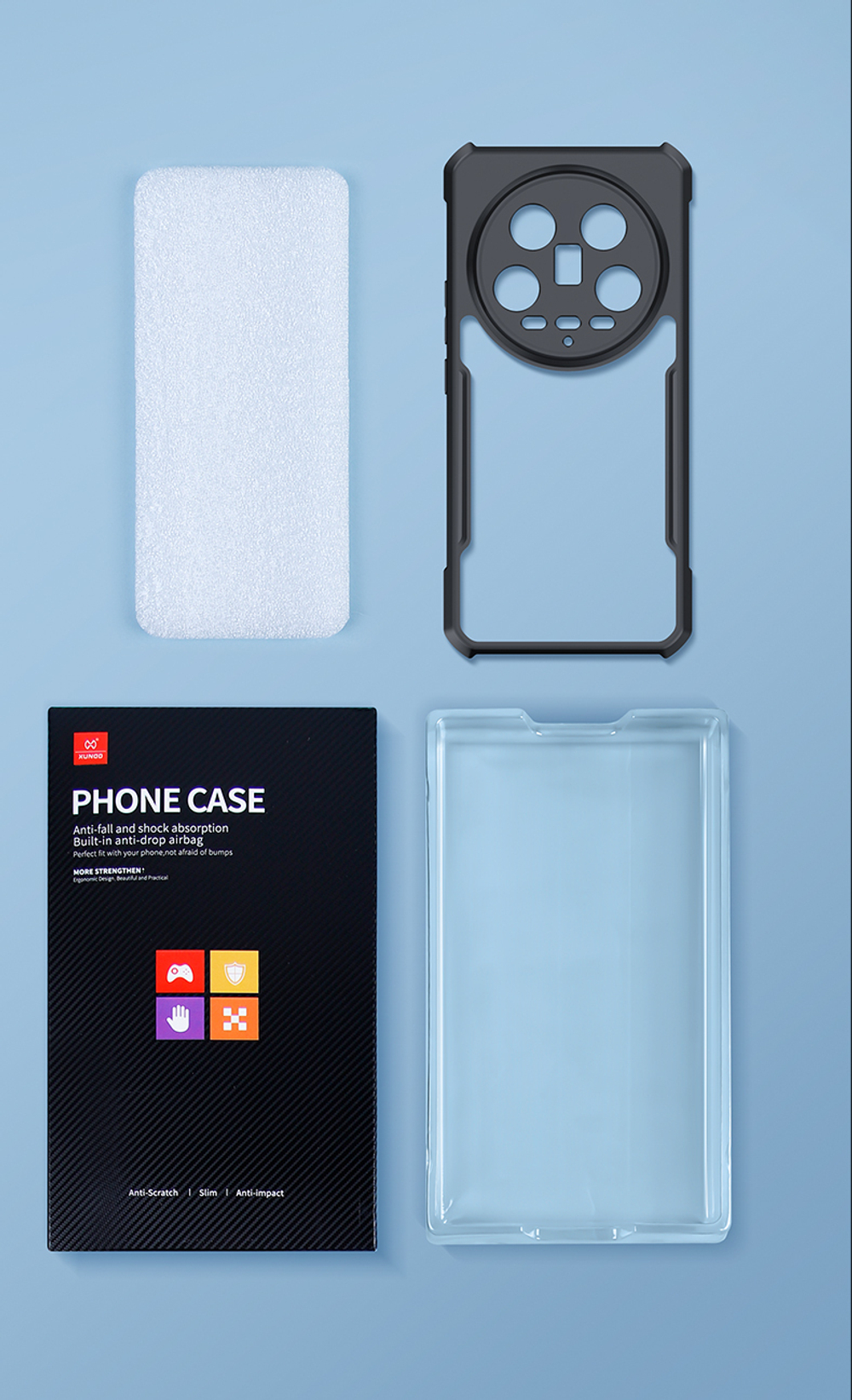Чехол на Xiaomi 14 Ultra противоударный с усиленными углами XUNDD