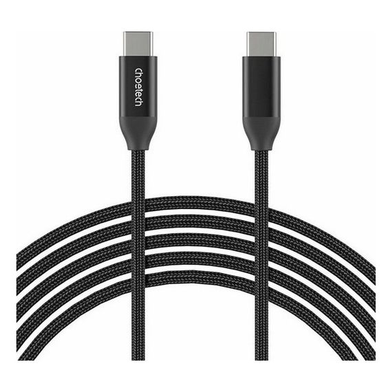 Кабель Choetech USB C to C 240W 5A 1.2 м (XCC-1035) Black / Черный