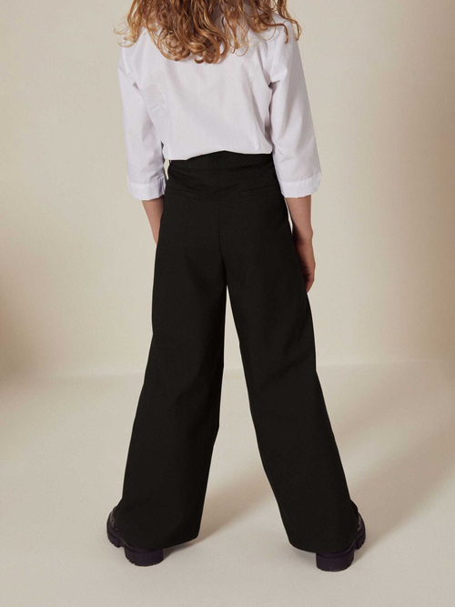 Брюки школьные прямые для девочки Next A37-657, Черный