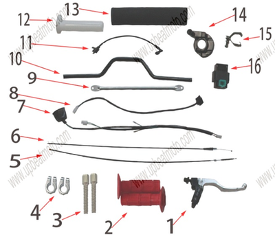 Запчасти F к питайку Motax MX 125, KTM 125, MOTAX 140