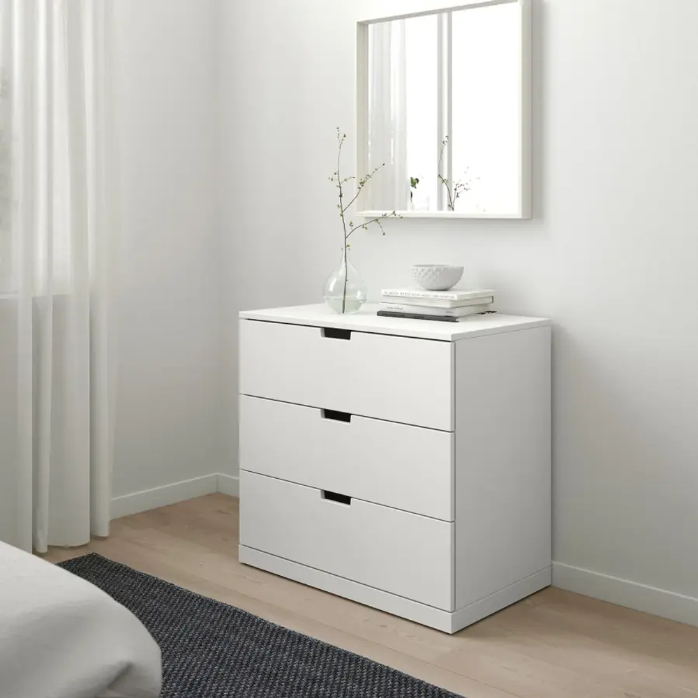 Комод - IKEA NORDLI/НОРДЛИ ИКЕА, 40х76х80 см, белый
