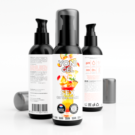 Лубрикант для орального секса SGAN YONI GEL со вкусом "Секс на пляже", 100 мл
