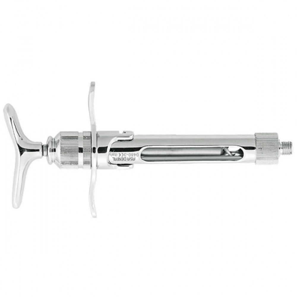 Шприц карпульный, прямая рукоятка, ручная аспирация