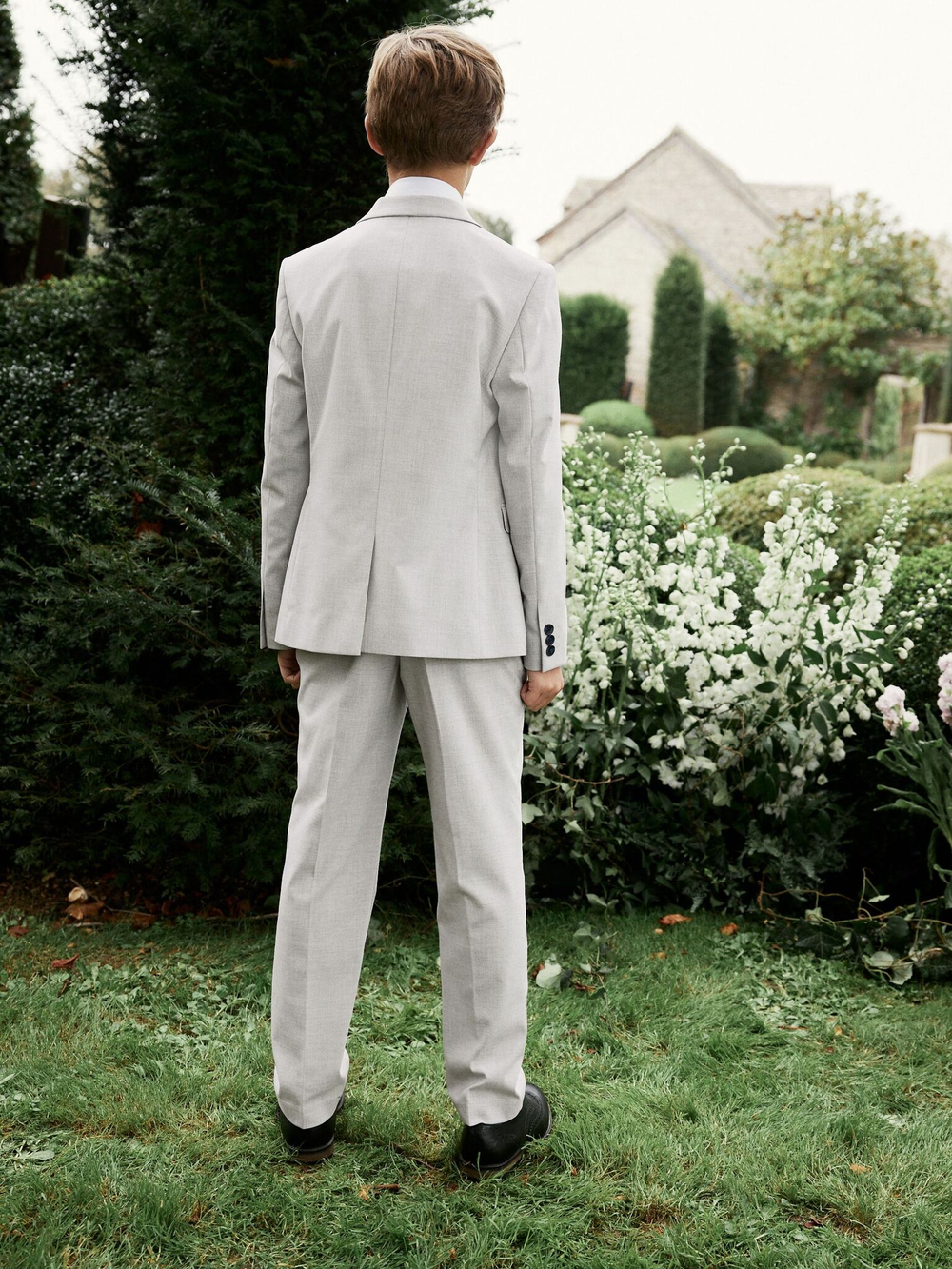 Брюки для мальчика Next C79-624, Светло-серый