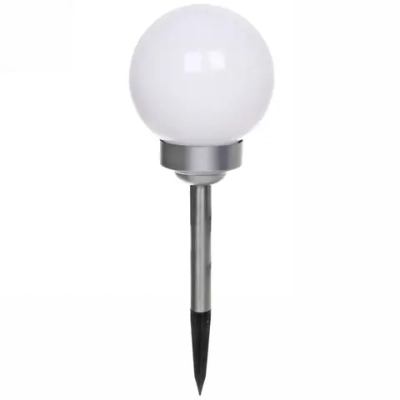 Фонарь садовый «Шар» 42*15*15см, на солнечной батарее, Белый