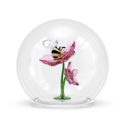 IDYLLIA:GLASS BALL BEE AND FLOWERS