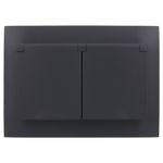 SKANDY Розетка 2-местная и крышкой 16А в сборе IP44 SK-R12T титан IEK