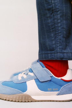 ZARA СПОРТИВНЫЕ КРОССОВКИ ИЗ ЗАМШИ, ЯРКО-СИНИЙ