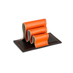 Визитница из двухслойной кожи Cuoietto с металлической вставкой 155*85*80 (CHBCMet155-85-80) 7