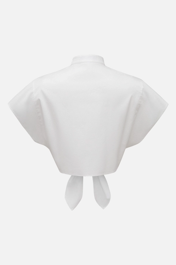 Рубашка укороченная на завязке