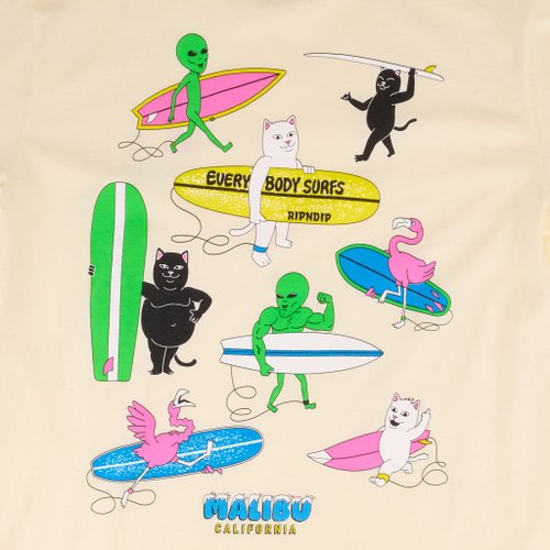 Футболка мужская Ripndip Everybody Surfs Tee артикул:RND10089 - купить в магазине Дайс